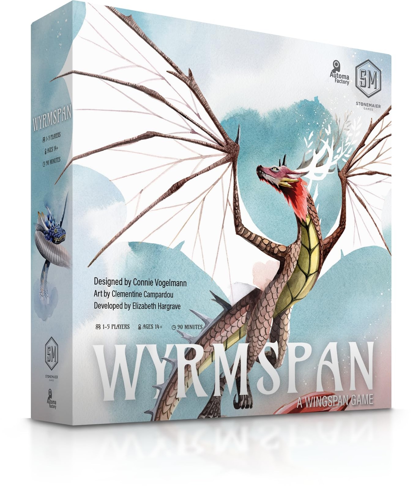 Stonemaier Games: Wyrmspan (Base Game) – A Wingspan Standard, Multi-coloured