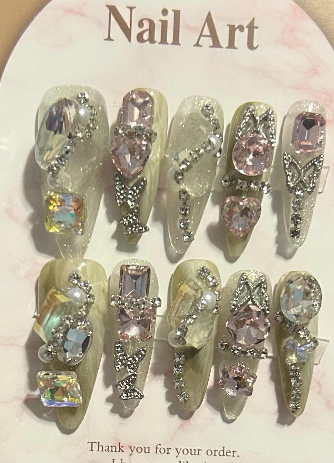 Bling Acrylic Press On Nails