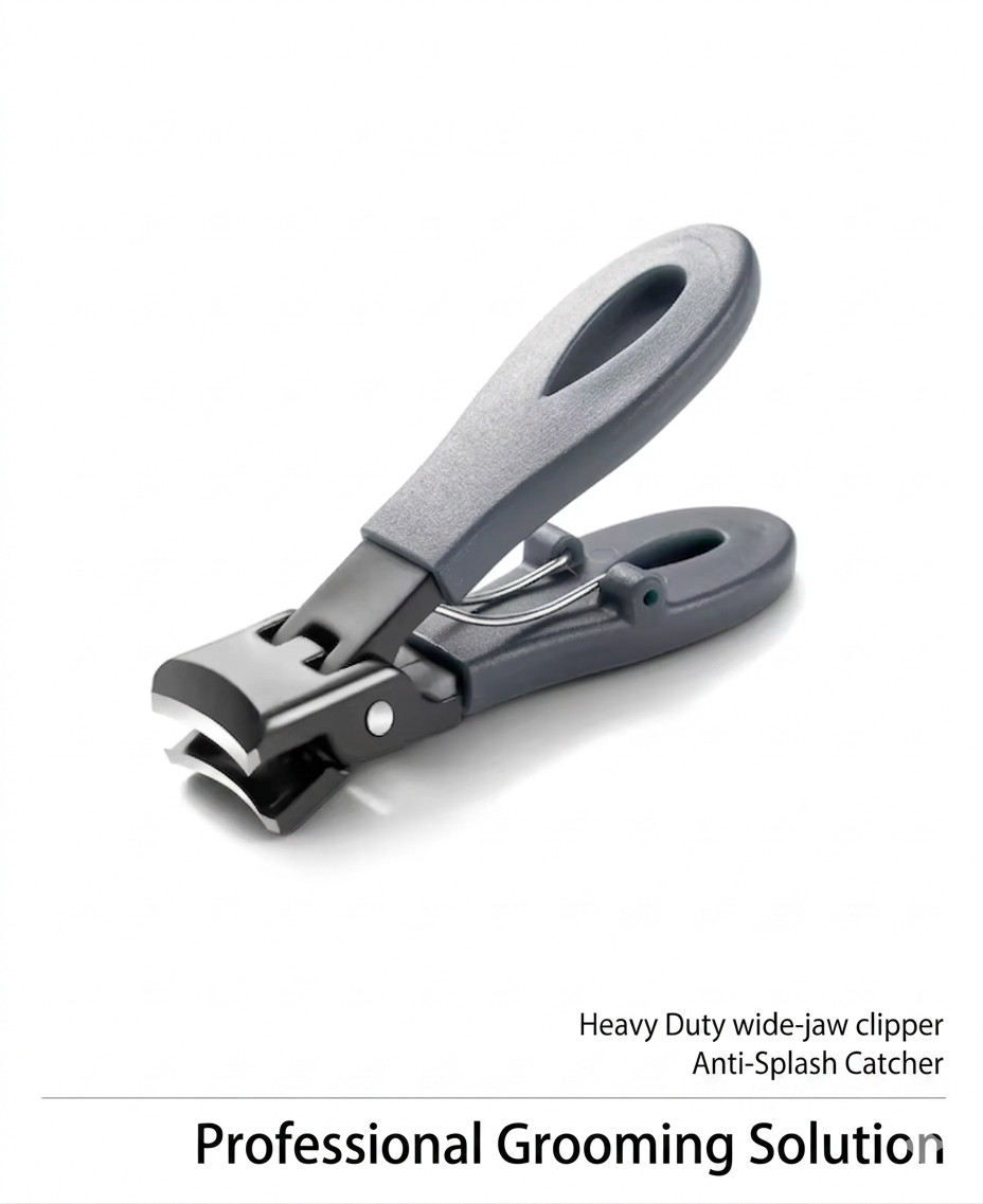 Heavy Duty Extra-Wide Jaw Nail Clippers -Anti-Splash Professional Grooming tool