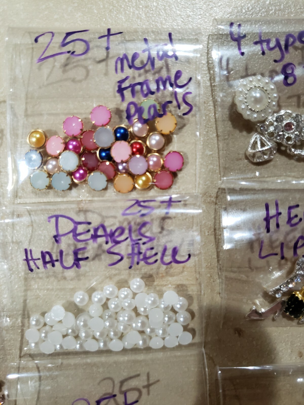 3D Nail Art Charms Rhinestone Jewelry Lot Valentine’s Hearts