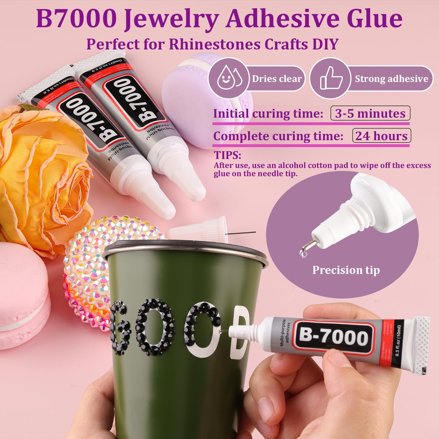 32000Pcs Black Rhinestones for Bedazzling, Flatback Resin Gems Crystal