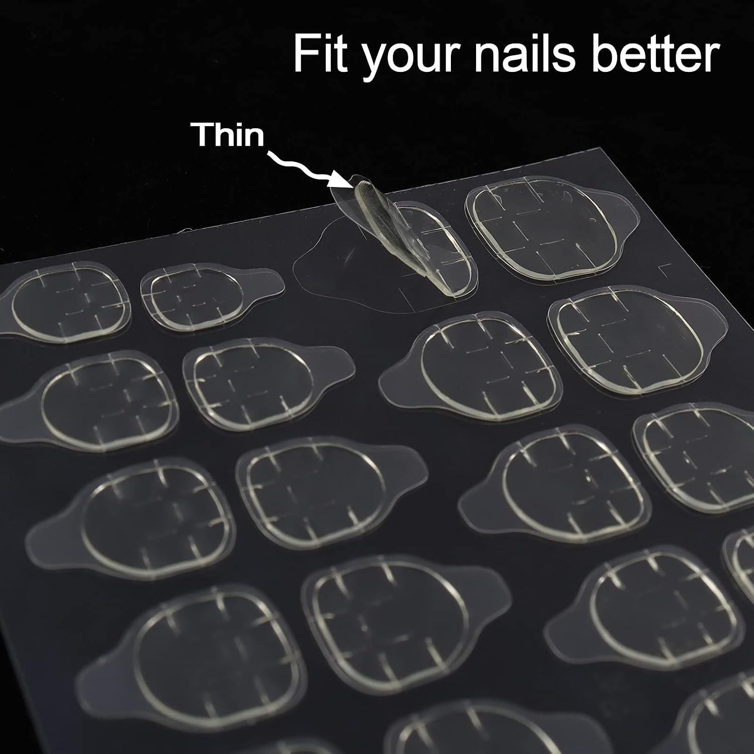 High Viscosity Adhesive Tabs – 720 Pcs for Acrylic Fake Nails & Easy Removal