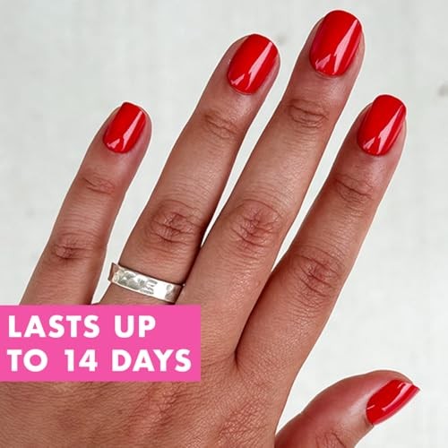 Instant Mani Press-On Nails (Glue) | 42 Fake Nails, 21 Sizes | Non-Toxic,