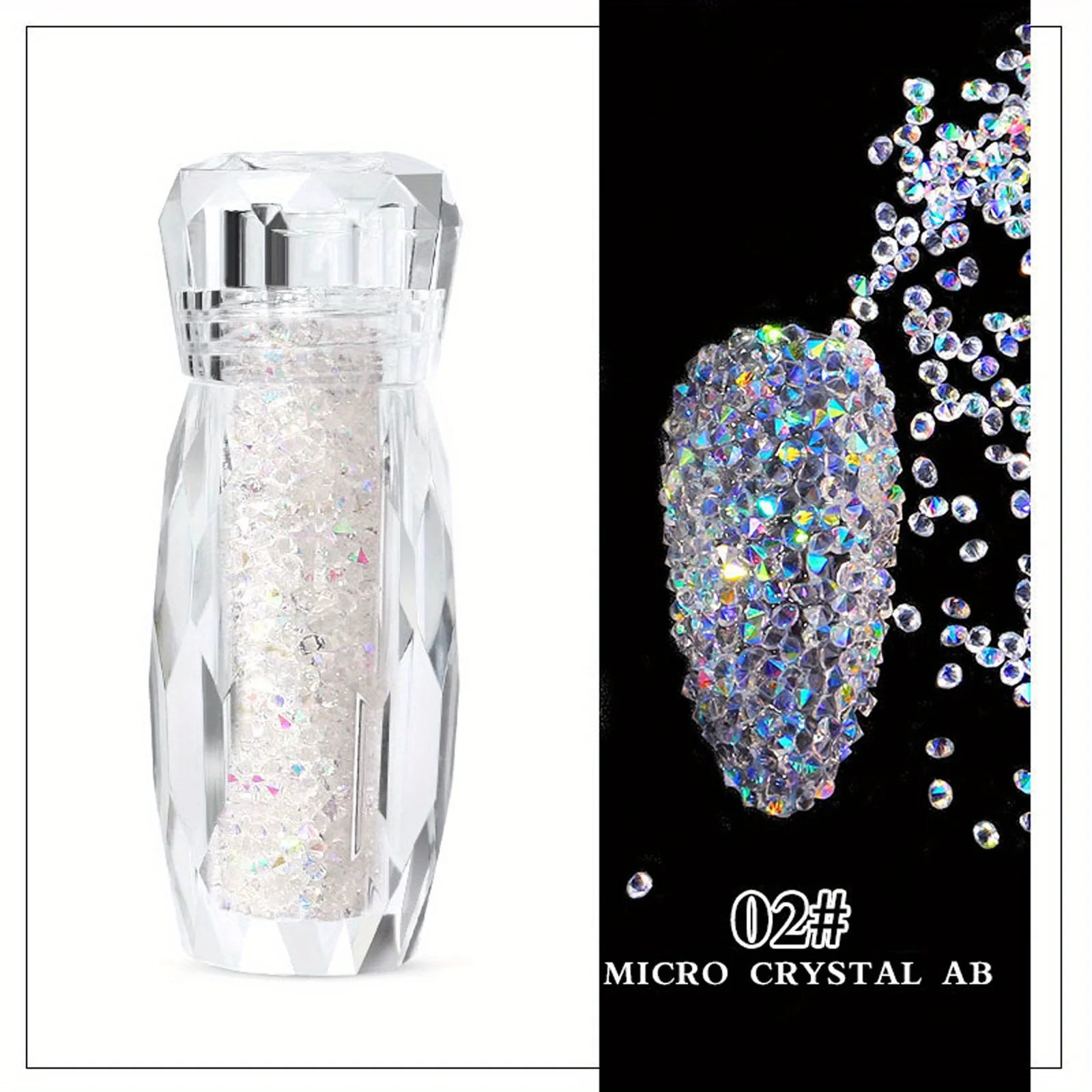 Sparkling Caviar Bead Rhinestones Set – 3D Nail Art Crystal Accessories – DIY Fa