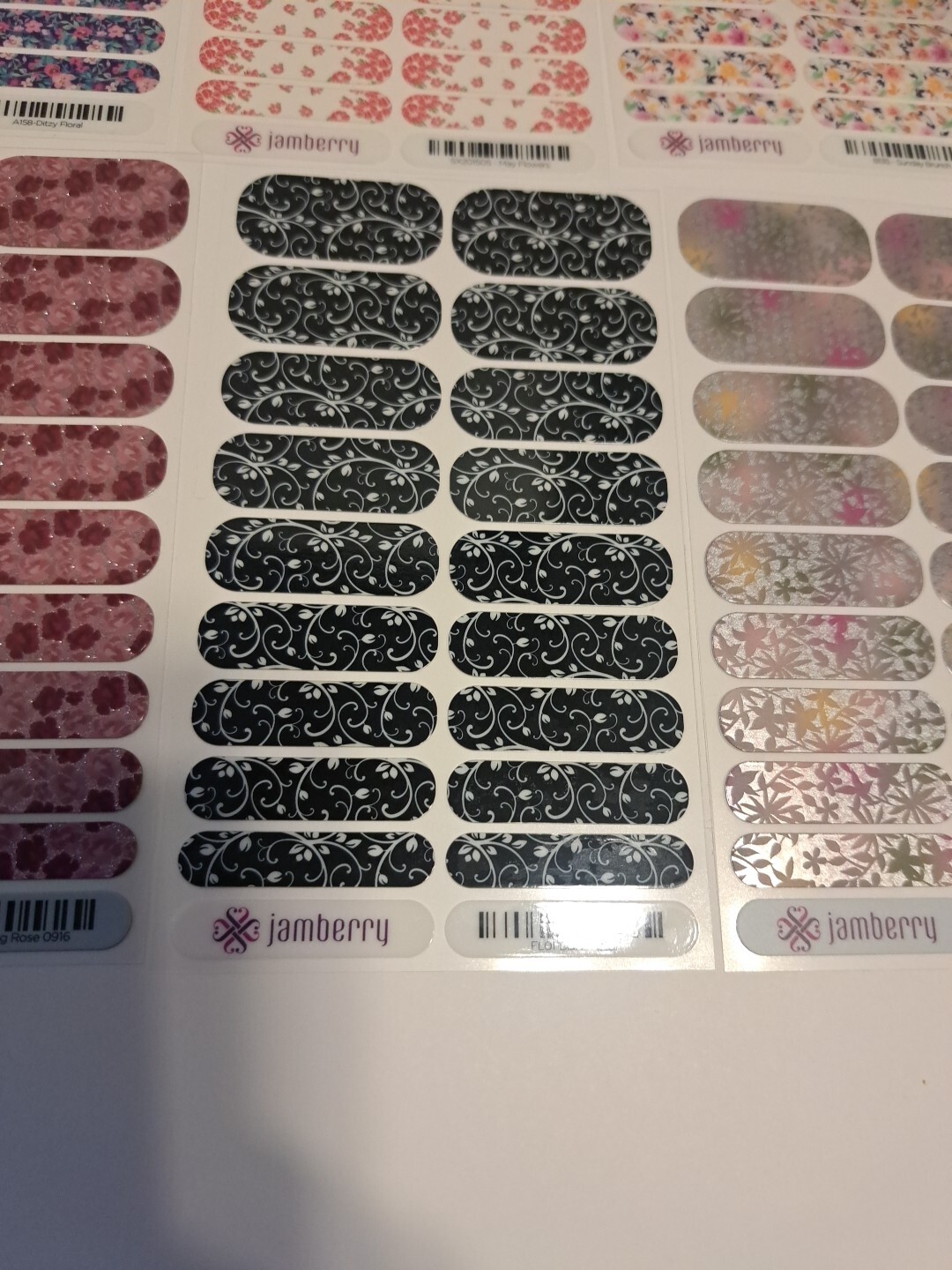 Jamberry Nail Wraps Lot of 10 Full Sheets Spring Florals