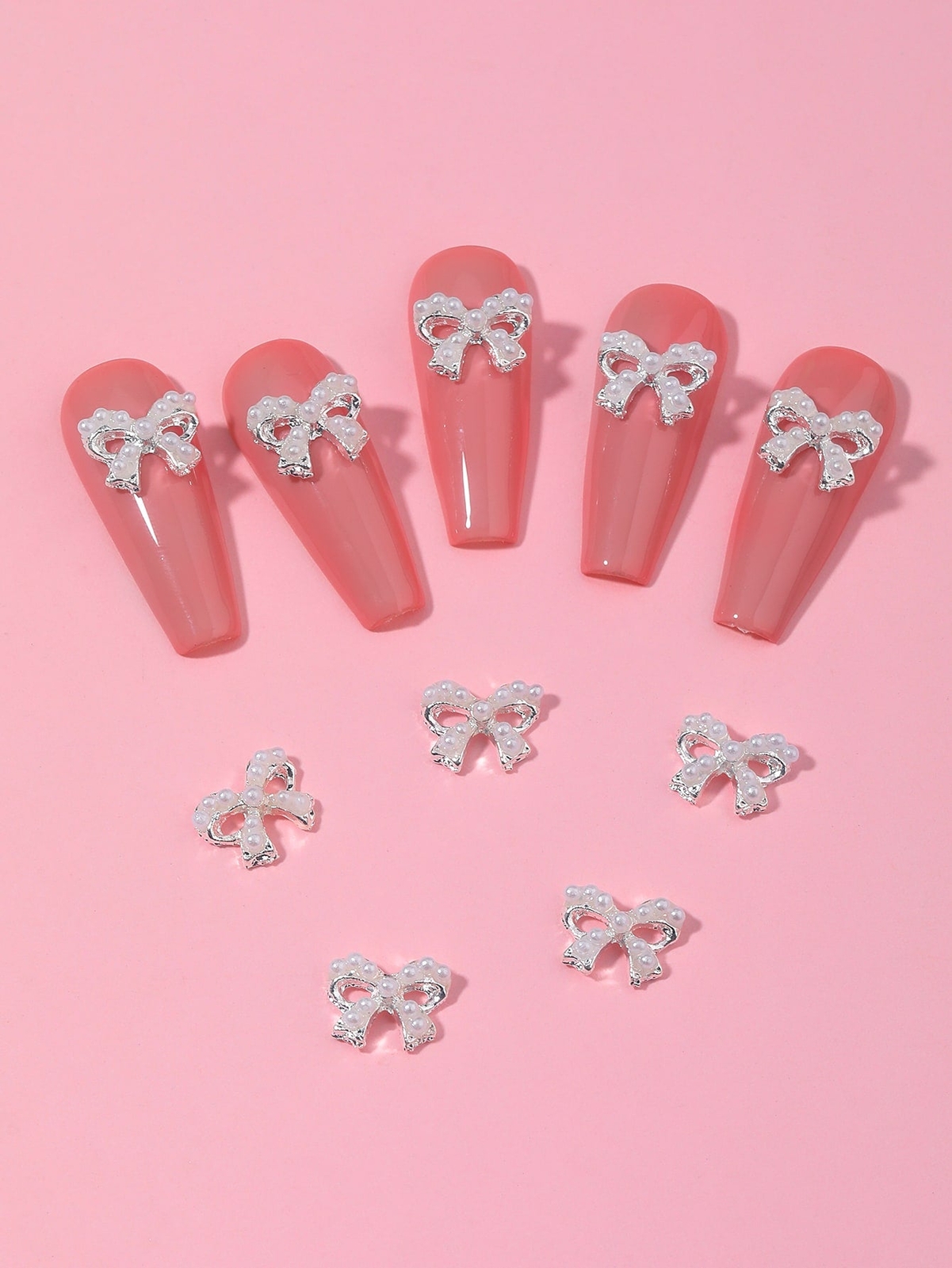 10pcs 3D Bow Design Nail Art Decoration Nail Art Charms Manicure Decoration Nail