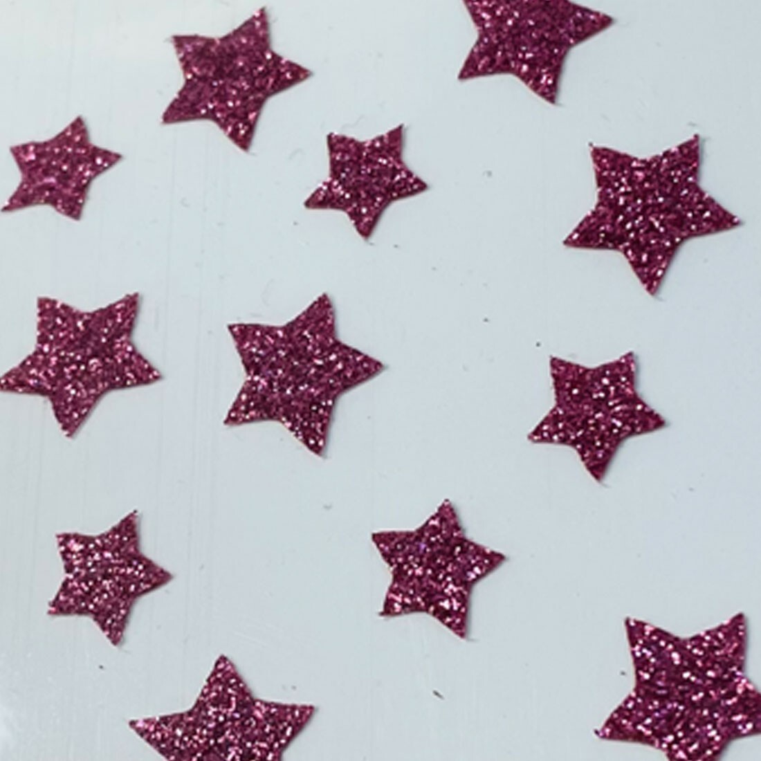 Raised Point Nail Decals Pink Stars DIY 3D Sparkle Stickers Made in Korea Art