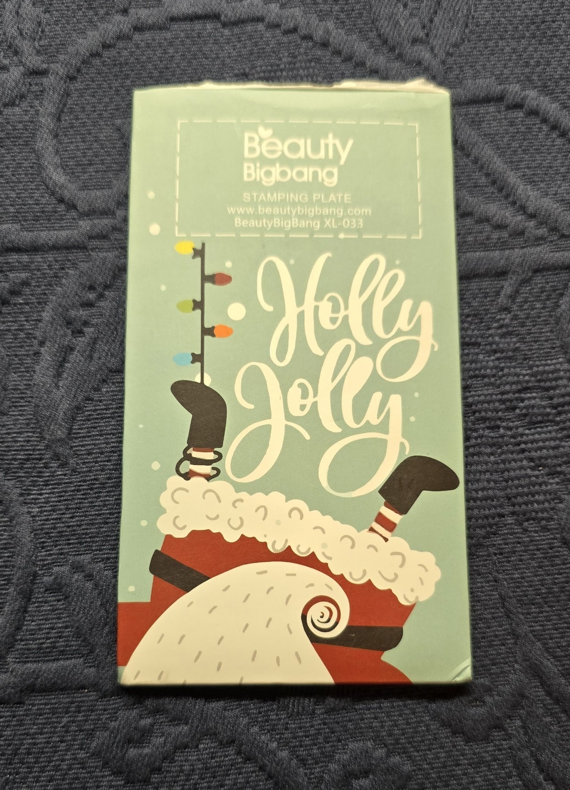 BeautyBigBang XL-033 Nail Stamp Plate Merry Christmas Winter Tree Present HTF