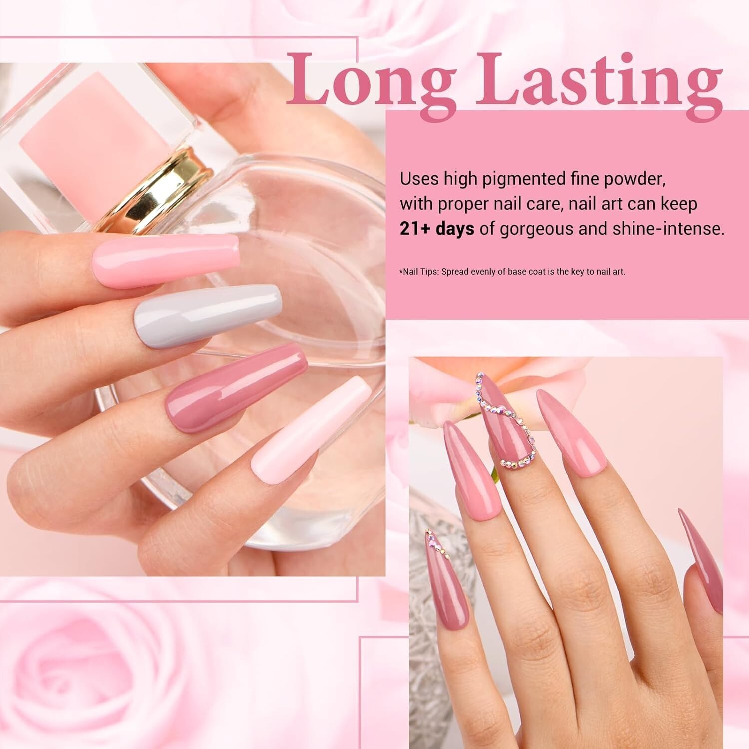 Nail Repair Kit Transparent Crystal for Broken Cracked Split Weak Nails, Ideal