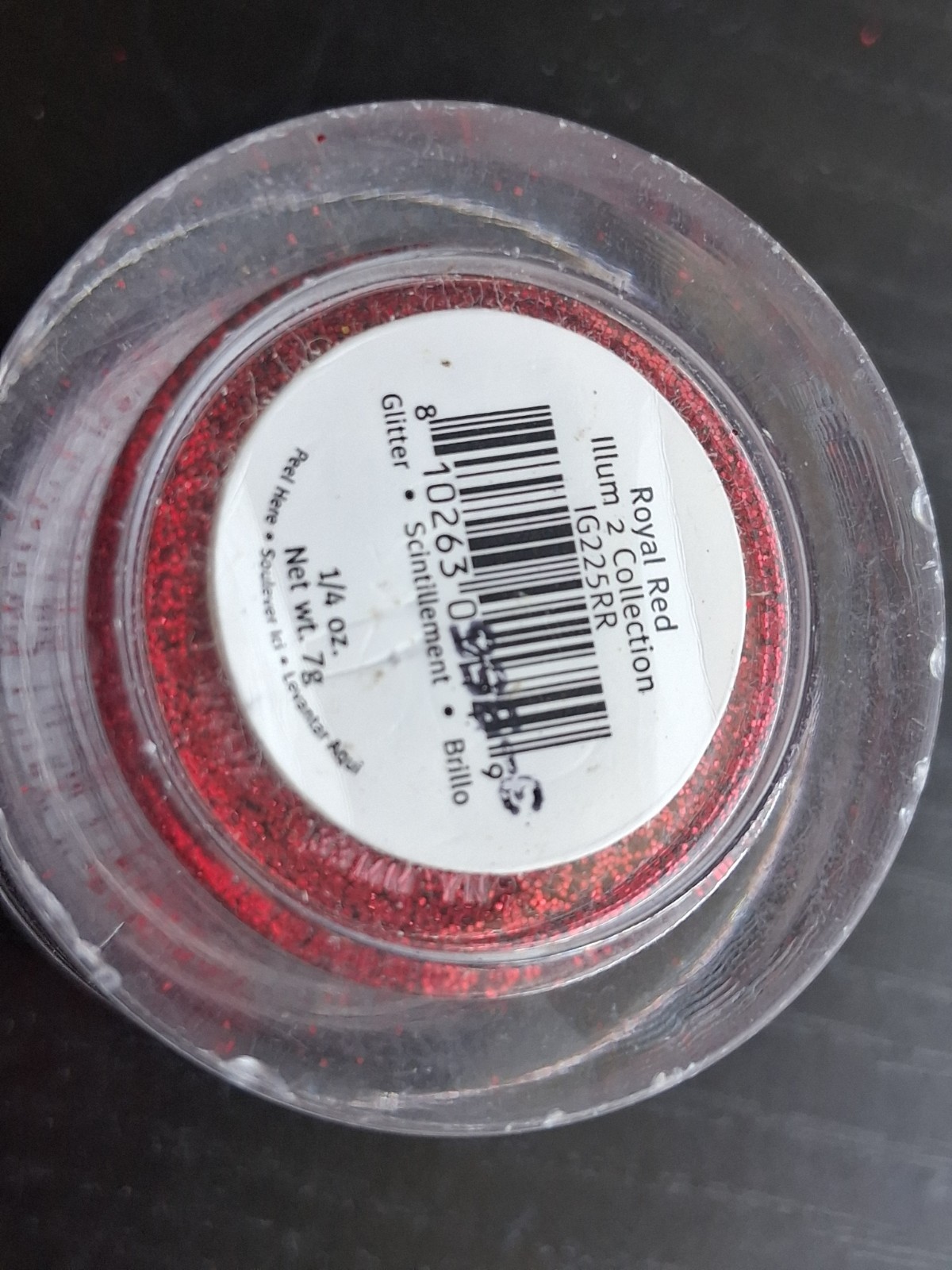 YOUNG NAILS Imagination Nail Art Powder Glitter Pigment- Royal Red – 1/4 oz