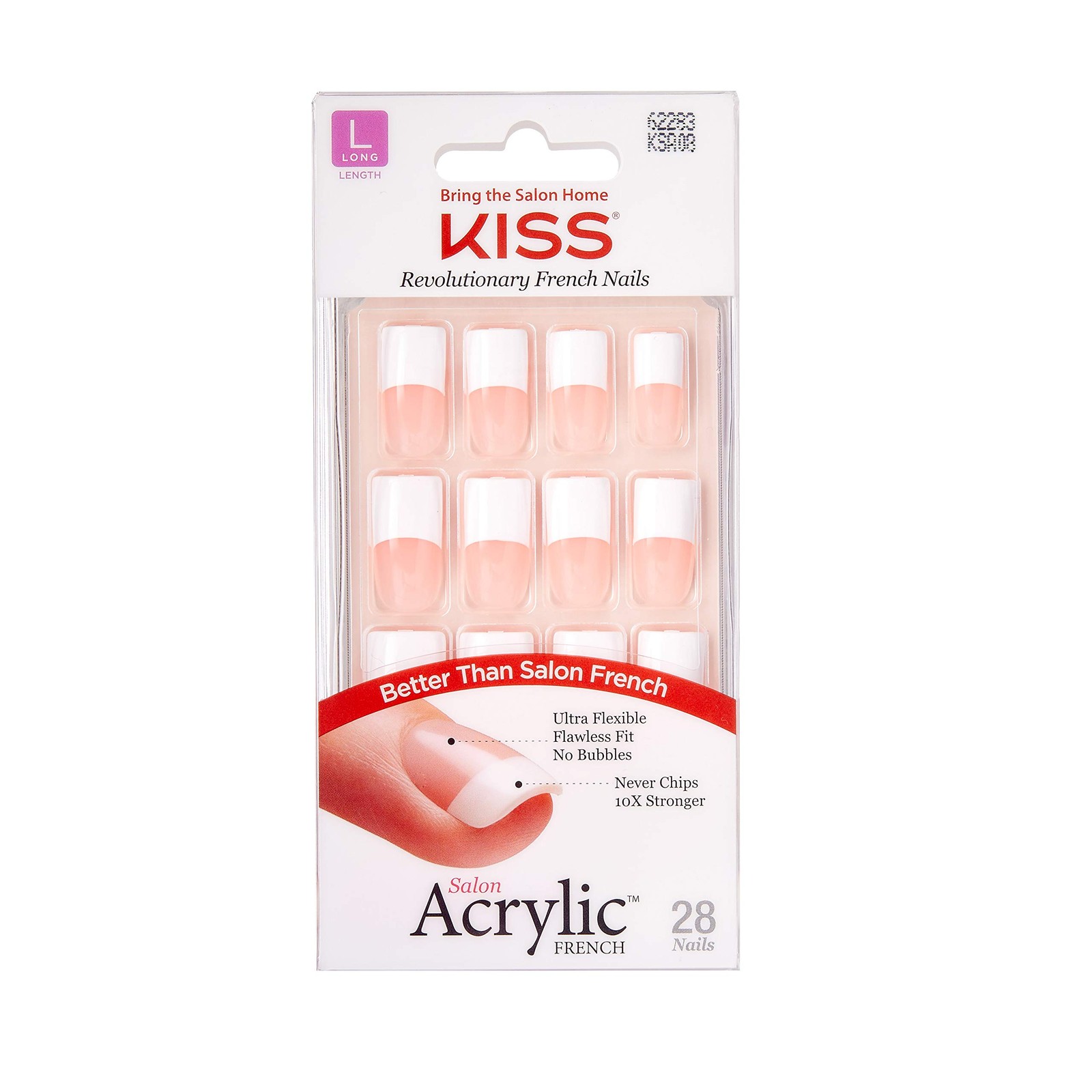 Pack Of 3 Ultra Flexible False Nails 10X Stronger Flawless Fit Never Chips