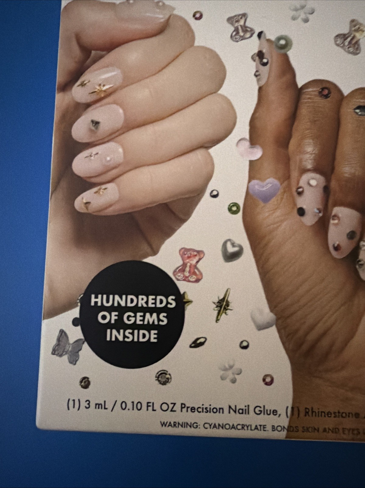 Olive & June Mini Mani Nail Art Gem Kit Gift Set 259 Gems