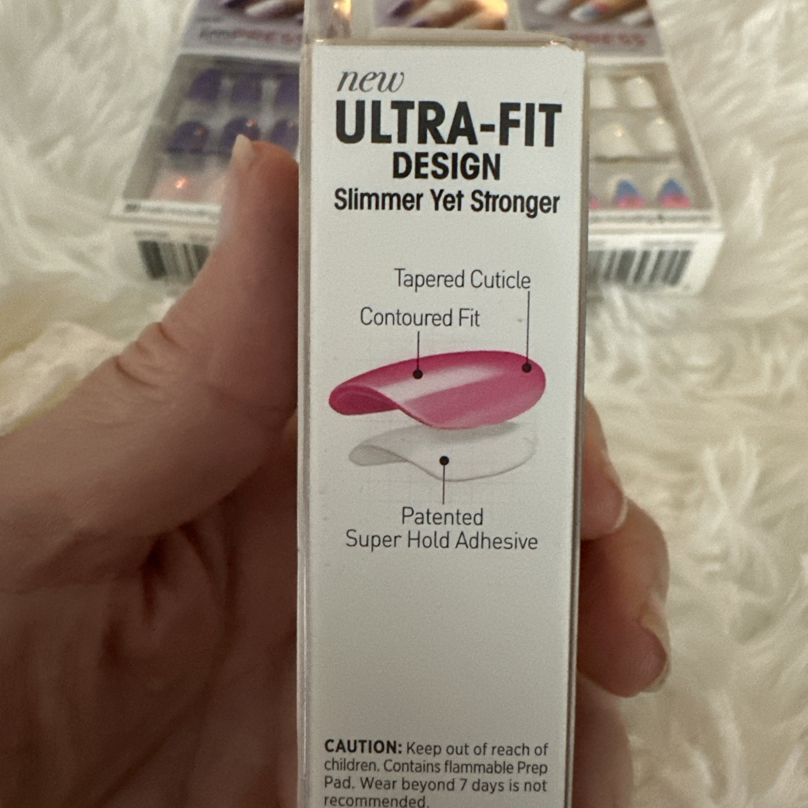 imPRESS Press on manicure Lot Of 4 Purple/Pink/White 30 Nails In Each Set