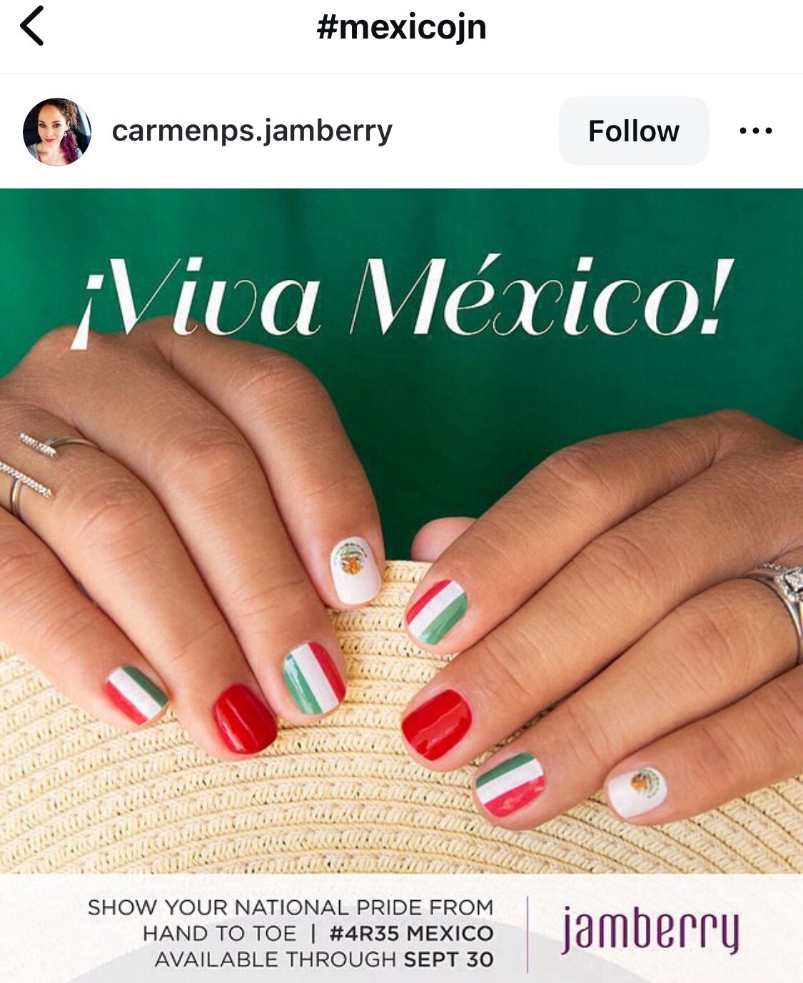 Jamberry Nail Wrap Mexico – Half Sheet