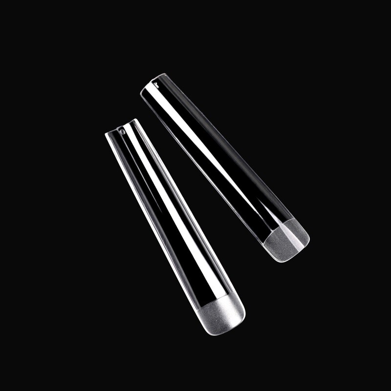 120Pcs/Box 4XL Extra Long Nail Tips Seamless Square Press On Nails