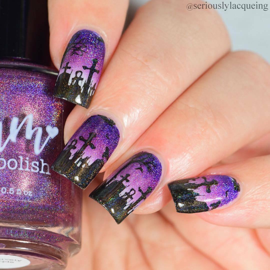 B031 Gothic Affection Plate For Stamped Nail Art Design