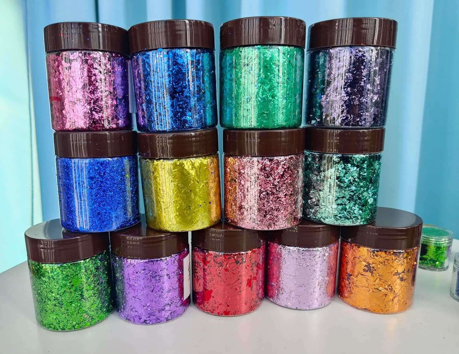 Gilding Flakes,Gold Foil Flakes for Resin,Blue Red Purple Pink Metallic Foil …