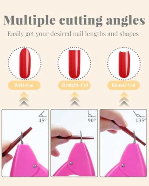 Extra Long Tapered Square Nail Tips, 240 240PCS Extra Long Square Nail Tips