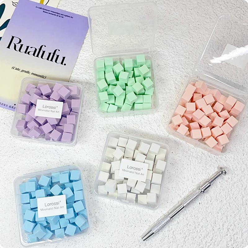 50pcs Nail Sponges Manicure Sponges Soft Nail Art Small Sponges Manicure DIY