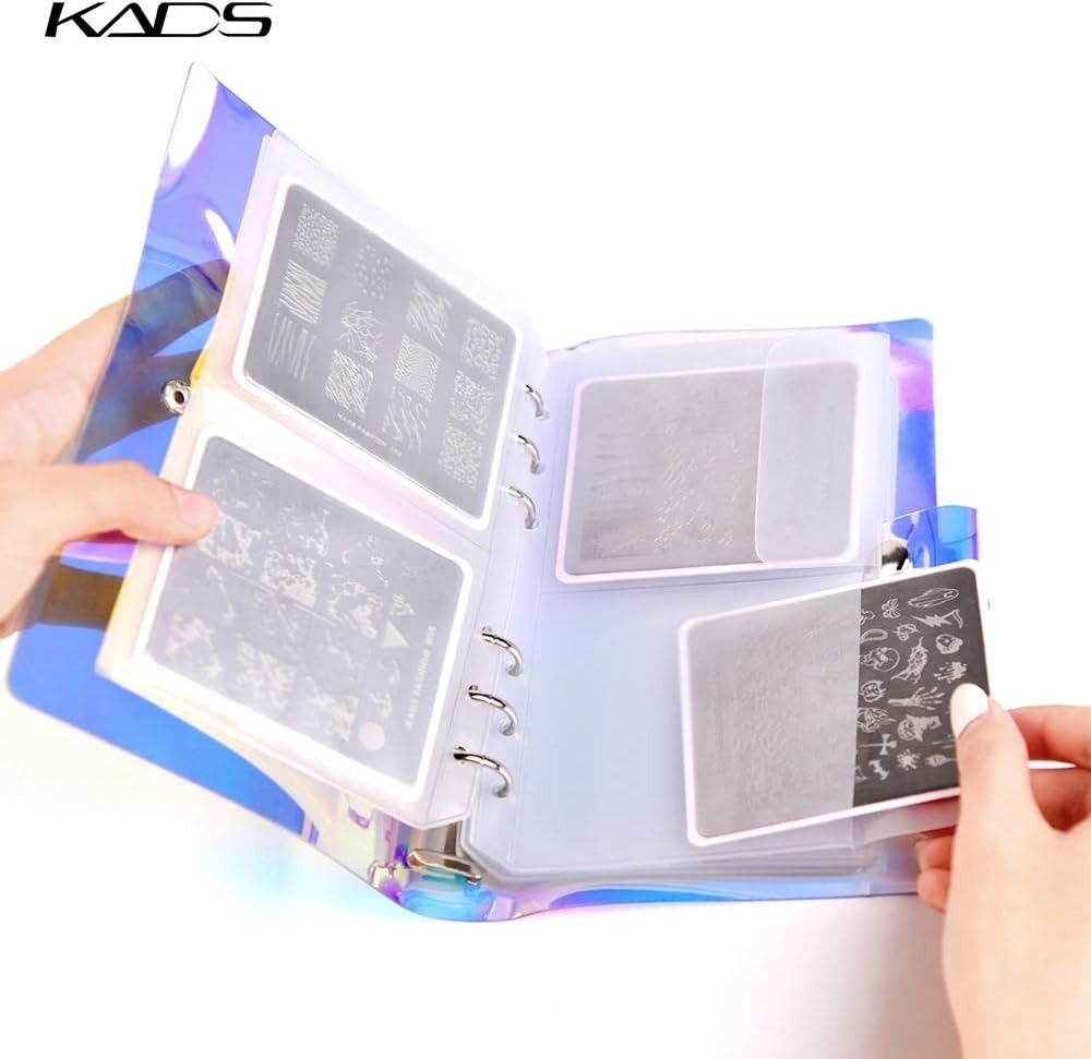 Nail Stamp Plate Stamping Plates Cases Stamp Nail Stencil Holographic Nail Pl…