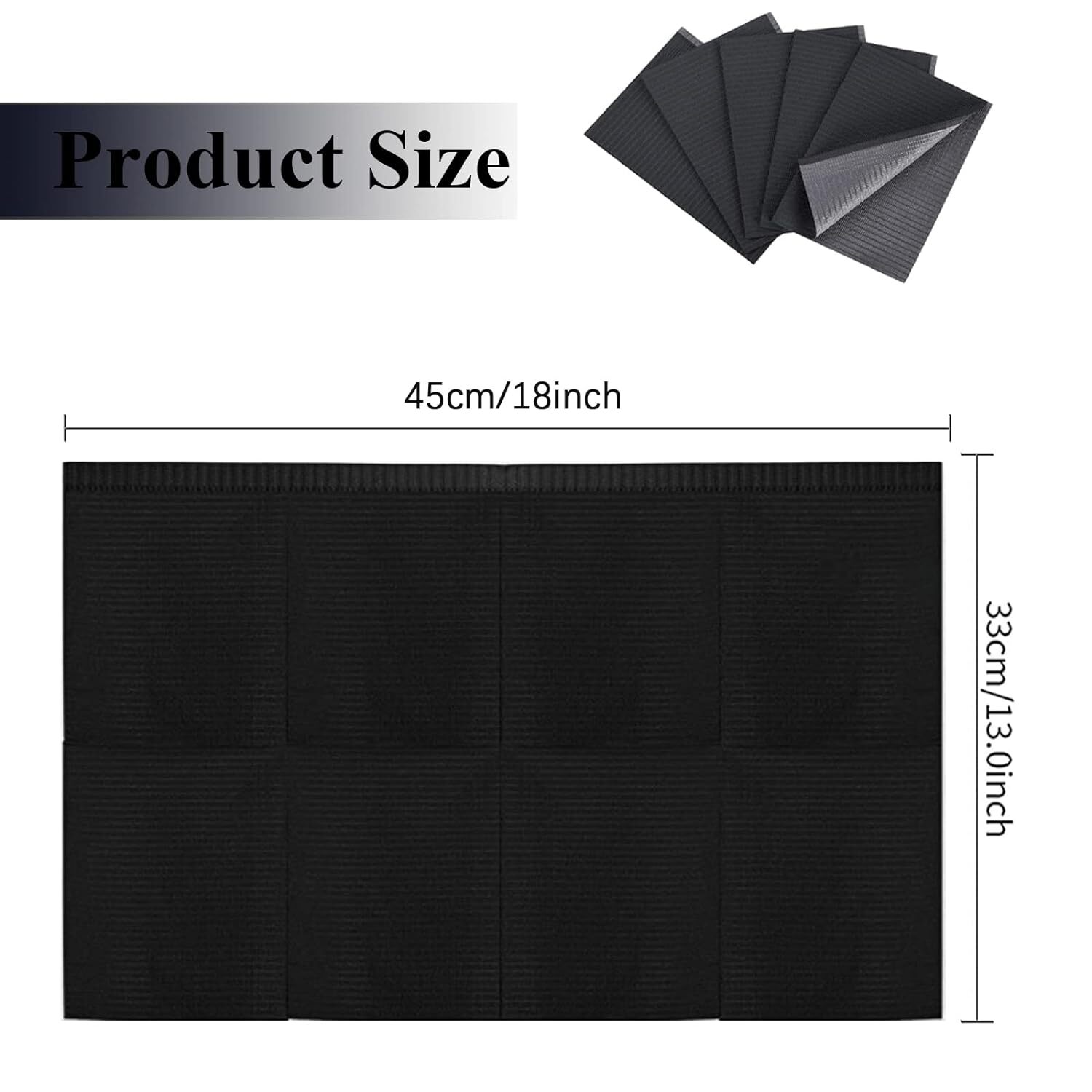 Waterproof Nail Tips Art Table Towels Mat 4*125PCS Dental Bibs