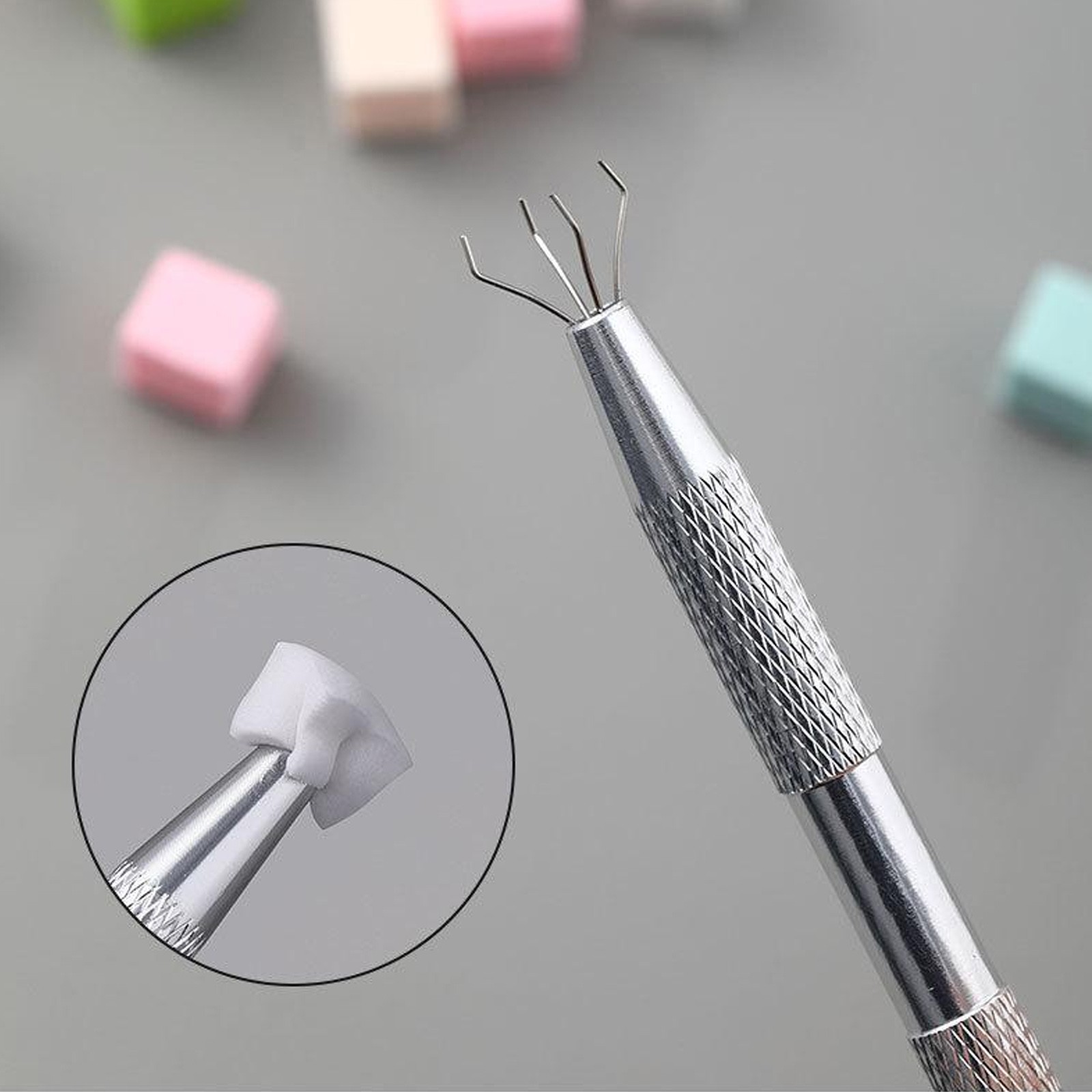 100pcs 1MM Square Patting Sponges for Gradient/Ombre Nail Art DIY Manicure Tools
