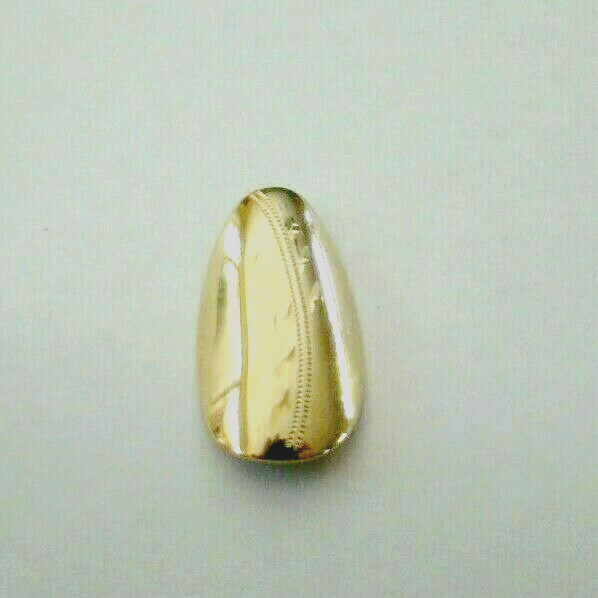 $10 LIFEIME ENGRAVED STAIRCASE DESIGN 14KT GOLD PLATED LARGE FINGERNAIL