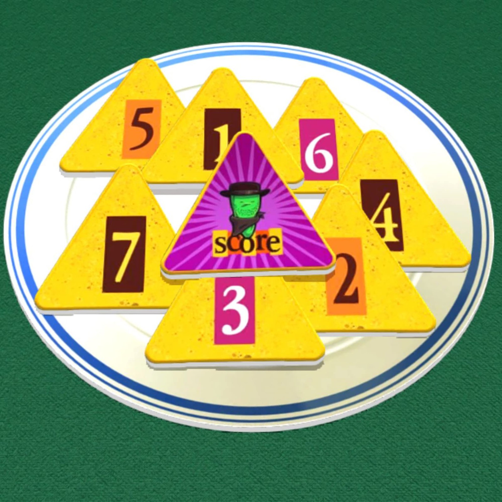 Nacho Pile Party Game – Fast-Paced 30 cm x 30 x 0.1 inches, Multicolor