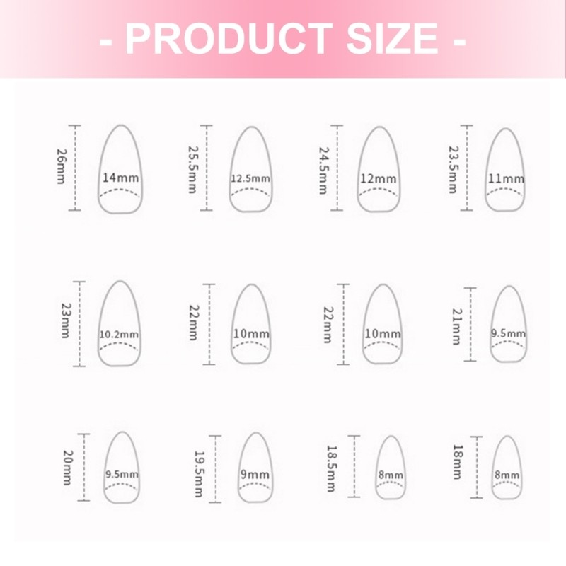 24 Colorful Artificial Nail Plastic Manicure Set For Parties Event Daily Styles