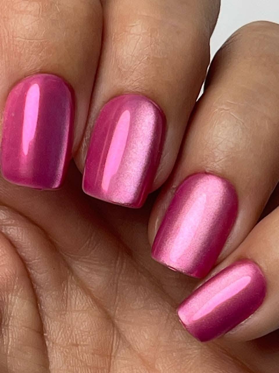 Red Aspen Press On Nails- Victorious Valia -Short Squoval Pink ACRYLIC