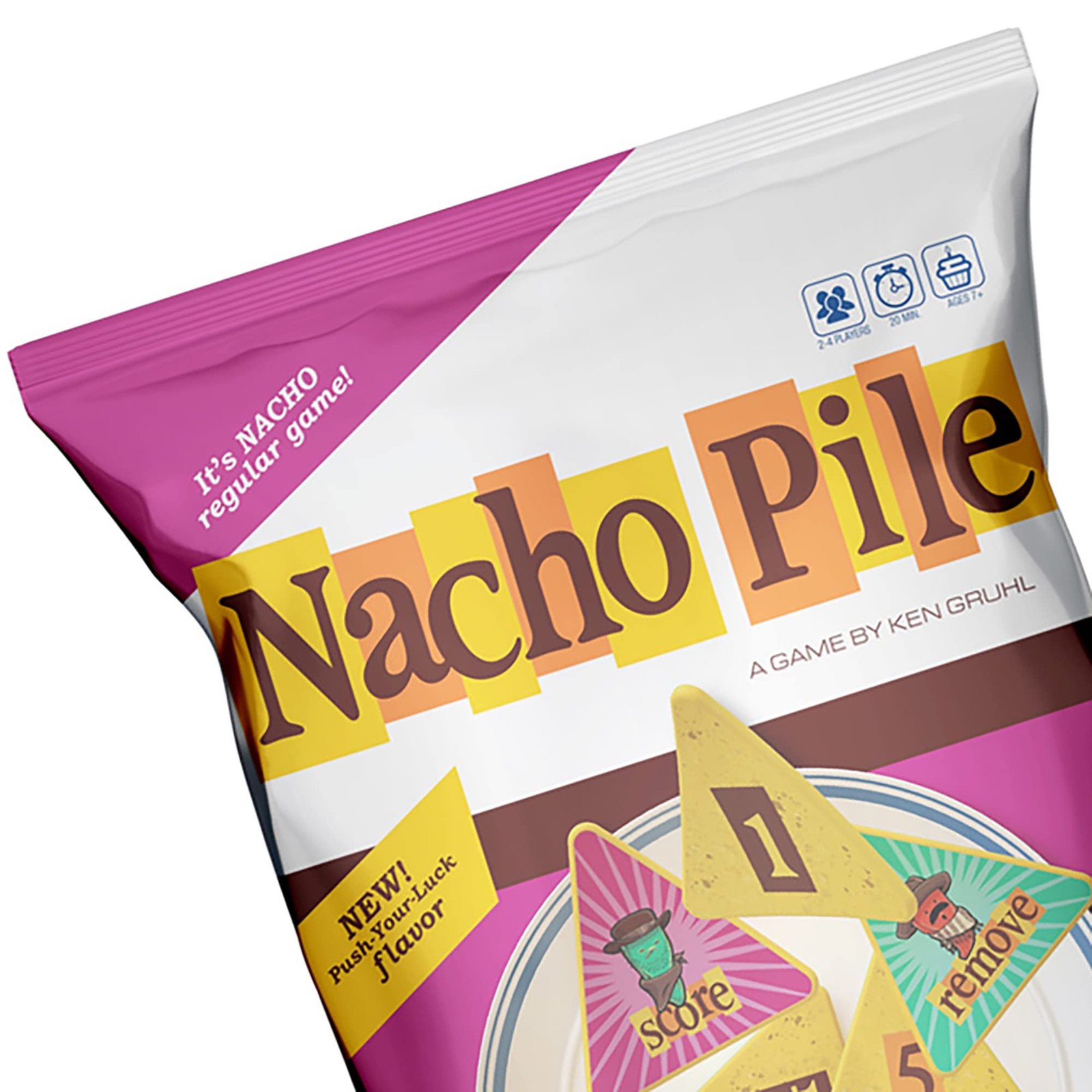 Nacho Pile Party Game – Fast-Paced 30 cm x 30 x 0.1 inches, Multicolor