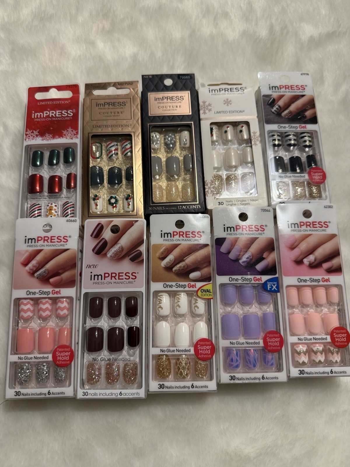 ( Lot Of 100 ) Kiss imPRESS Nails Mixed LOT**NEW DESIGNS****