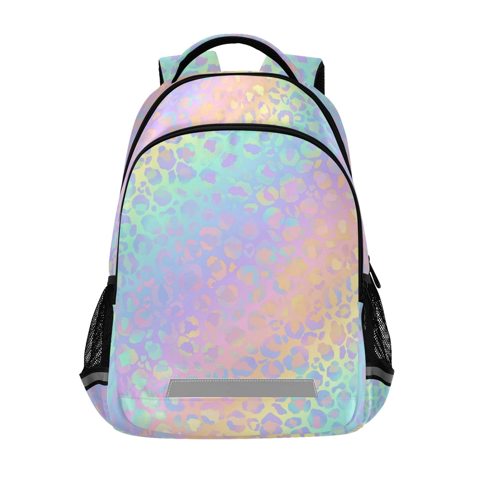 ALAZA Rainbow Leopard Print Cheetah Backpack Purse for Girls Boys Kids Women …
