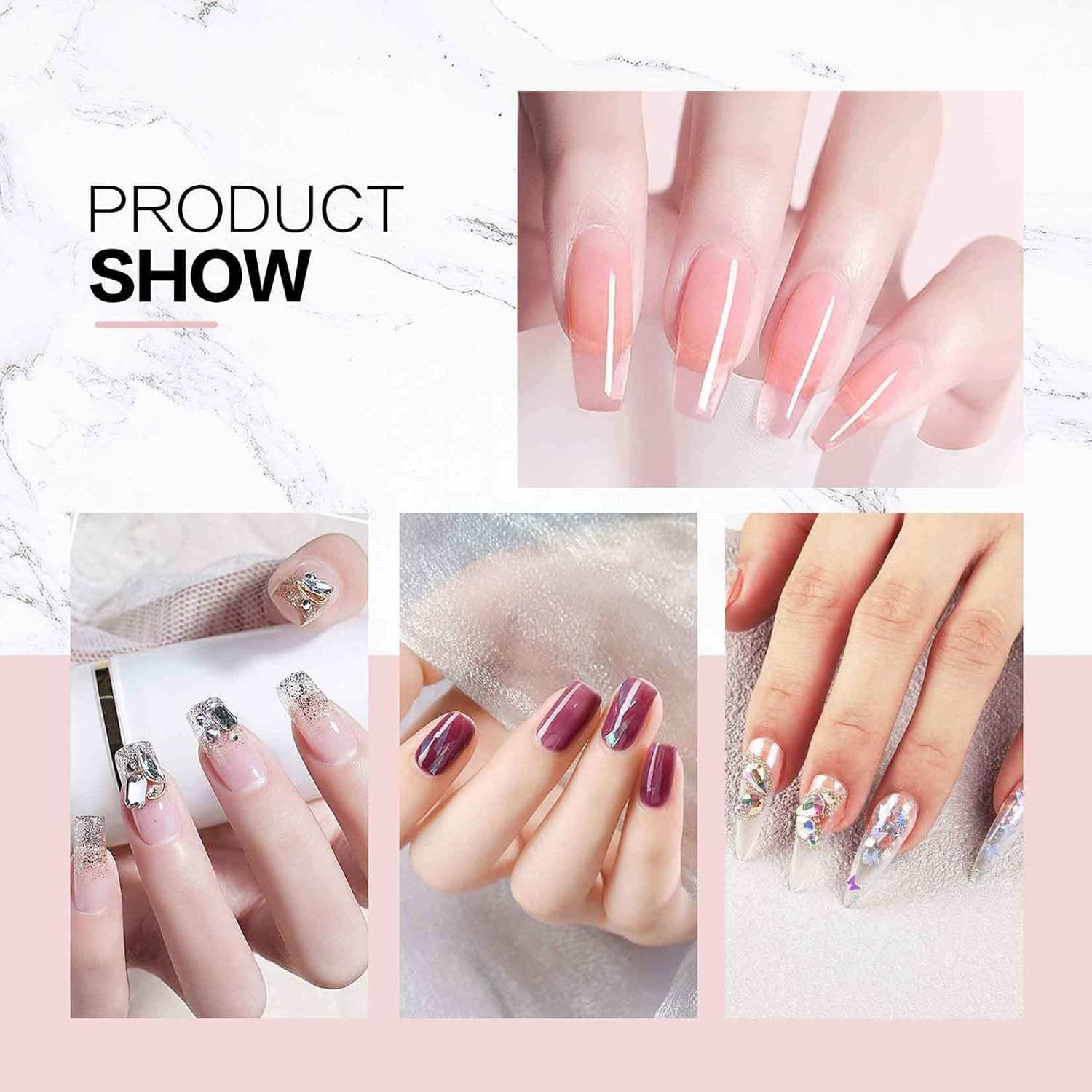 Acrylic Nail Kit for Beginners Acrylic Powder and Liquid Nails Brush Acrylic Set