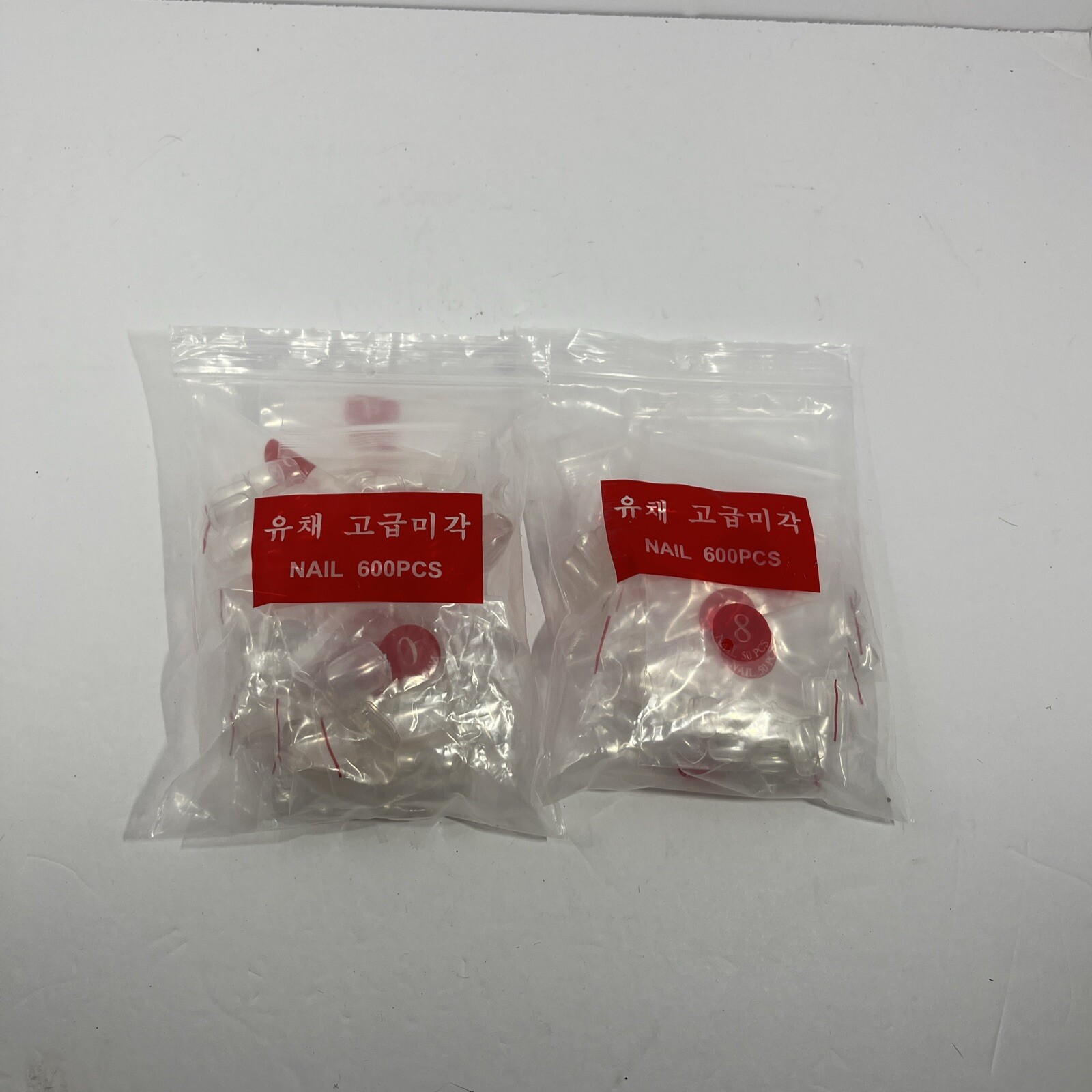 Nail Salon Nails 0-9 Clear
