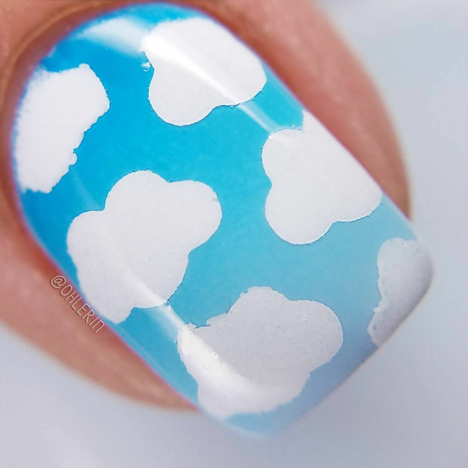 Clouds Stencils for Nails, Nail Stickers, Nail Art, Nail Vinyls