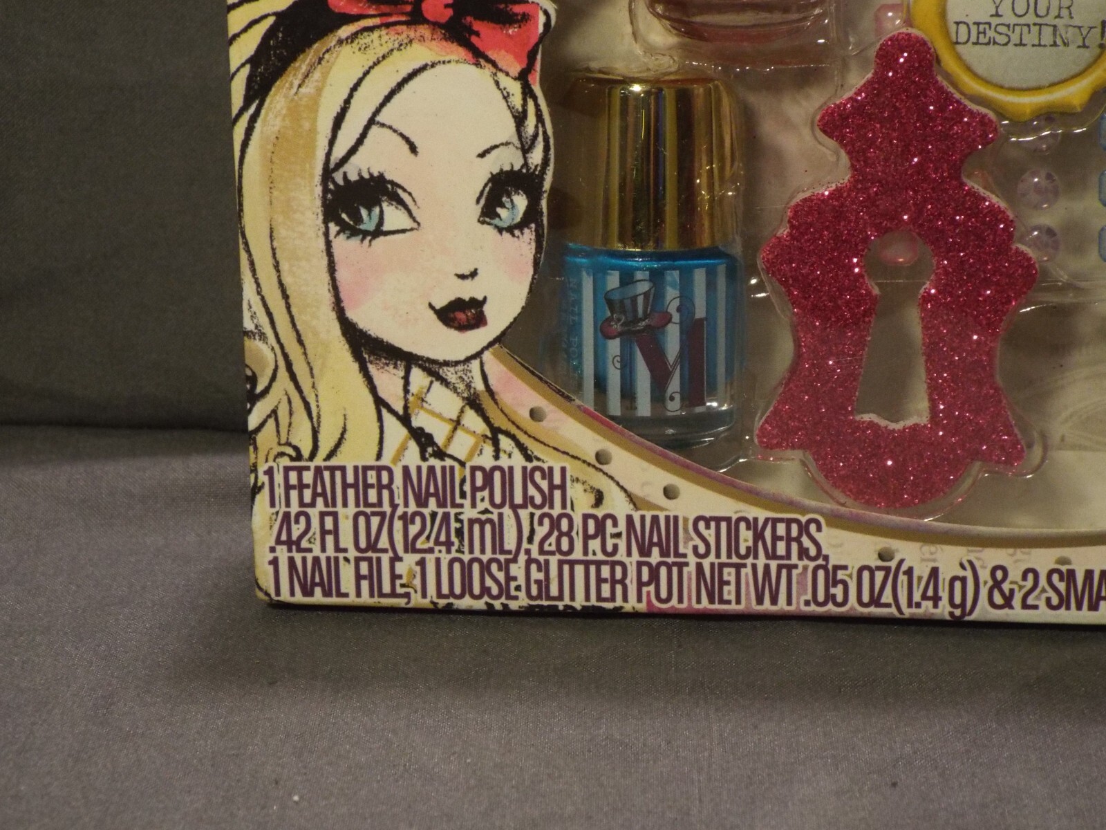 Ever After High Destiny Nail Art Studio 33 Piece Set New!
