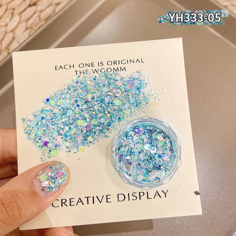 Flashing Gradient Nail Glitter