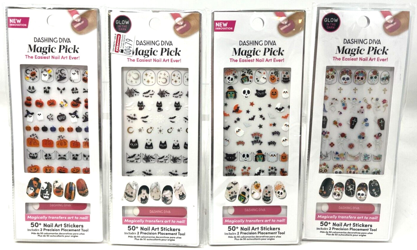 Dashing Diva Magic Pick Nail Art Stickers Sealed Halloween YOU CHOOSE YOUR STYLE