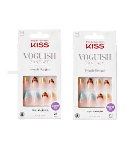 (Pack 2) Kiss Voguish Fantasy French Nails YOU CHOOSE