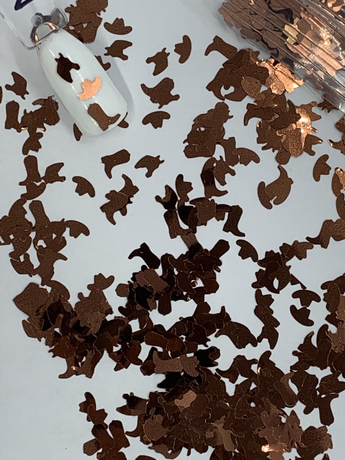 Country Brown Horse,Cowboy Hat and Boot Glitter | 1 TSP | Gel Nail Art & Acrylic
