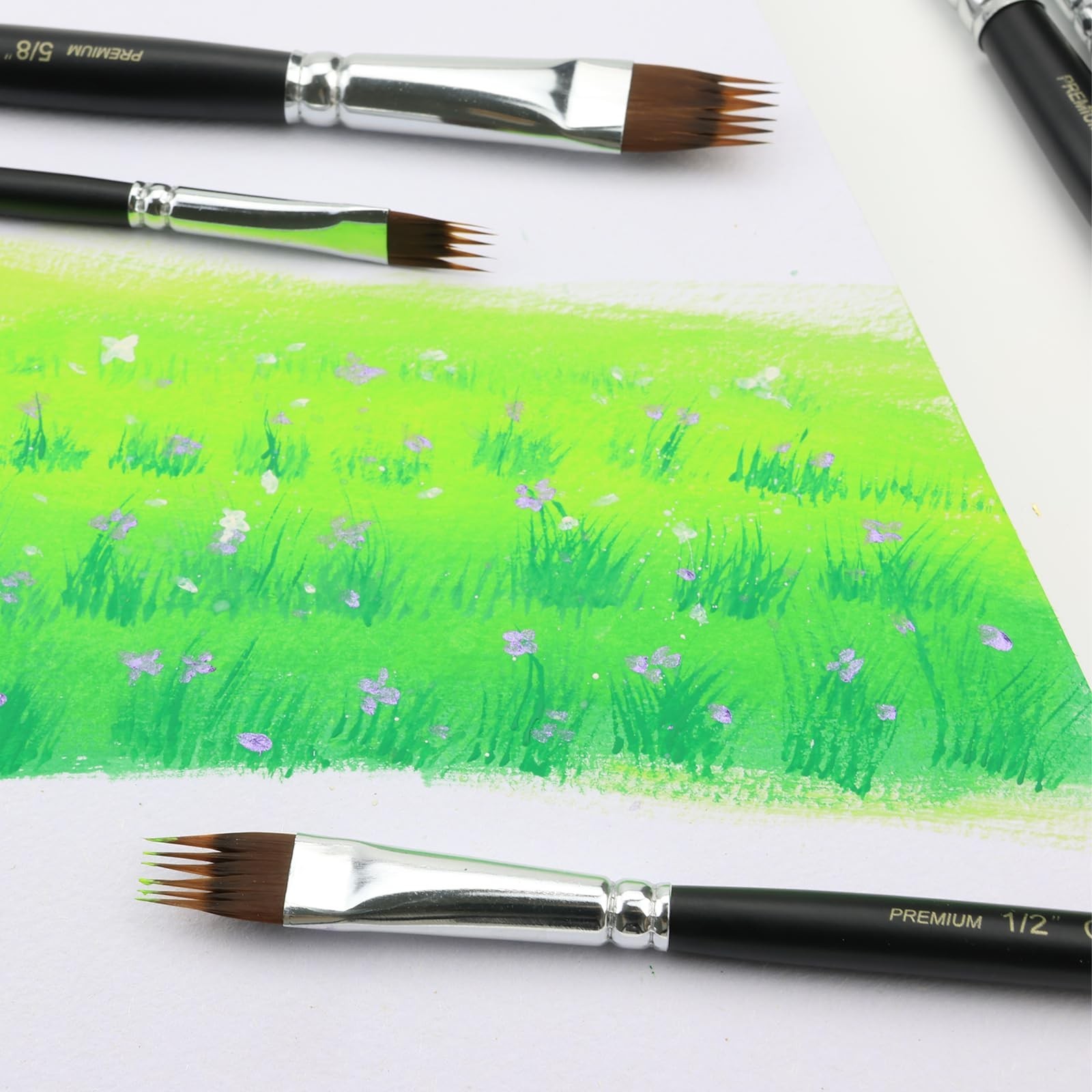 Paint Brush Comb Set – 4PCS Professional Grainer Brushes for Acrylic Painting…