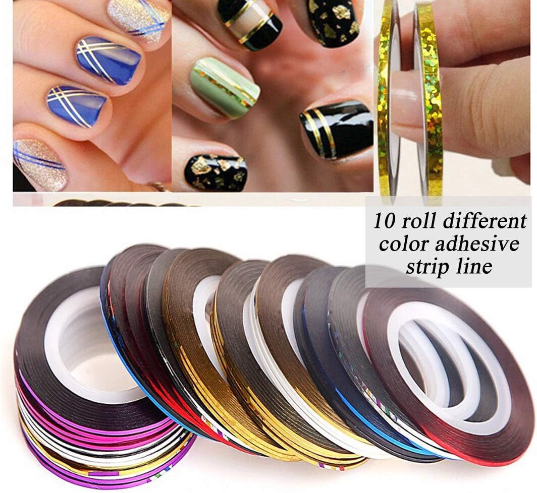 30 Roll Nail Foil Transfer Sheets Holographic Colorful Flower Style B