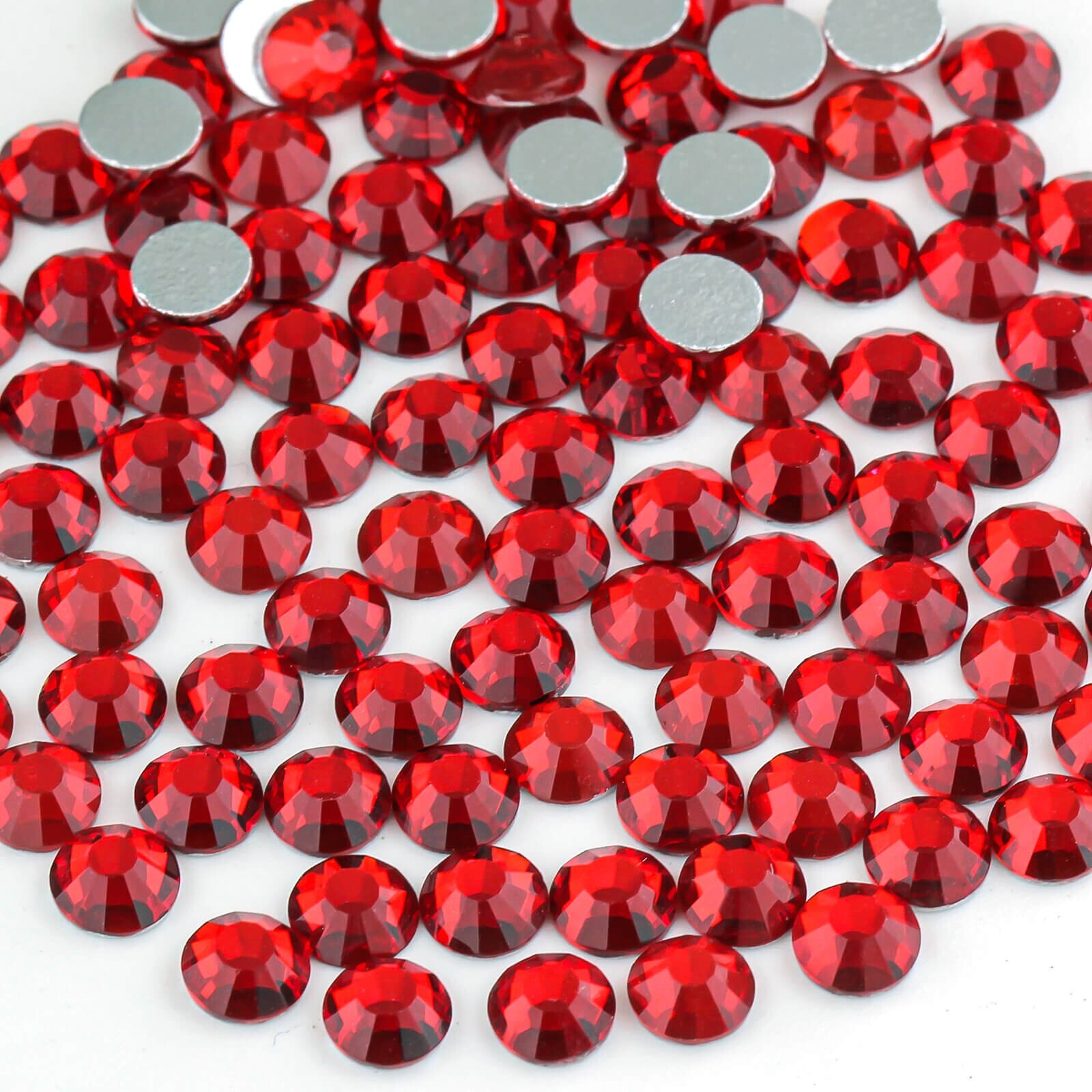 1440pcs Light Siam Nail Art Rhinestones Flatback Glitter 3D Tips DIY Decoration