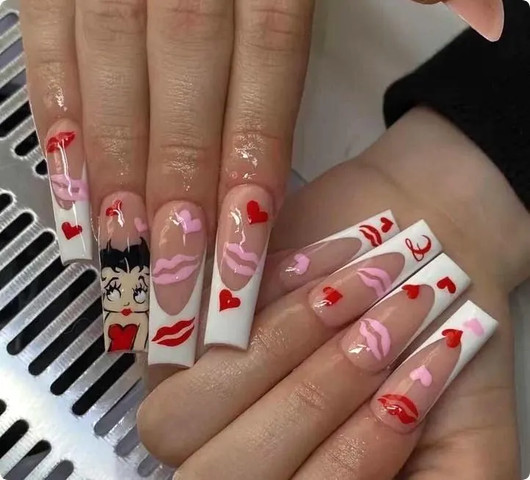 Set Of 3D Nail Decals Character Themed Nail Art Stickers