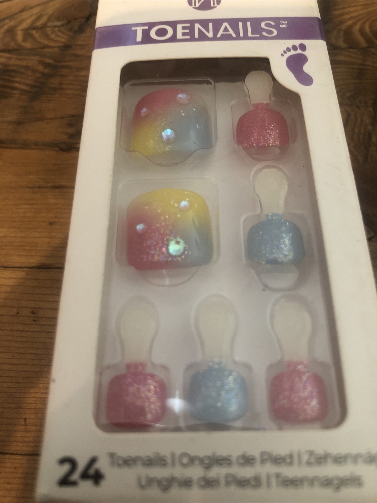IMPRESS PEDICURE TOENAILS Pink Yellow, Blue Better Days