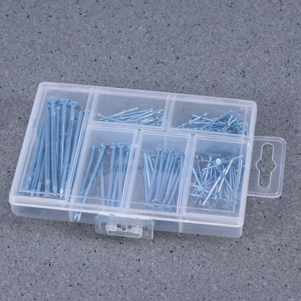 picture hanging hardware Brad Nails Assortment 280 in 1 Zinc Plated Nails
