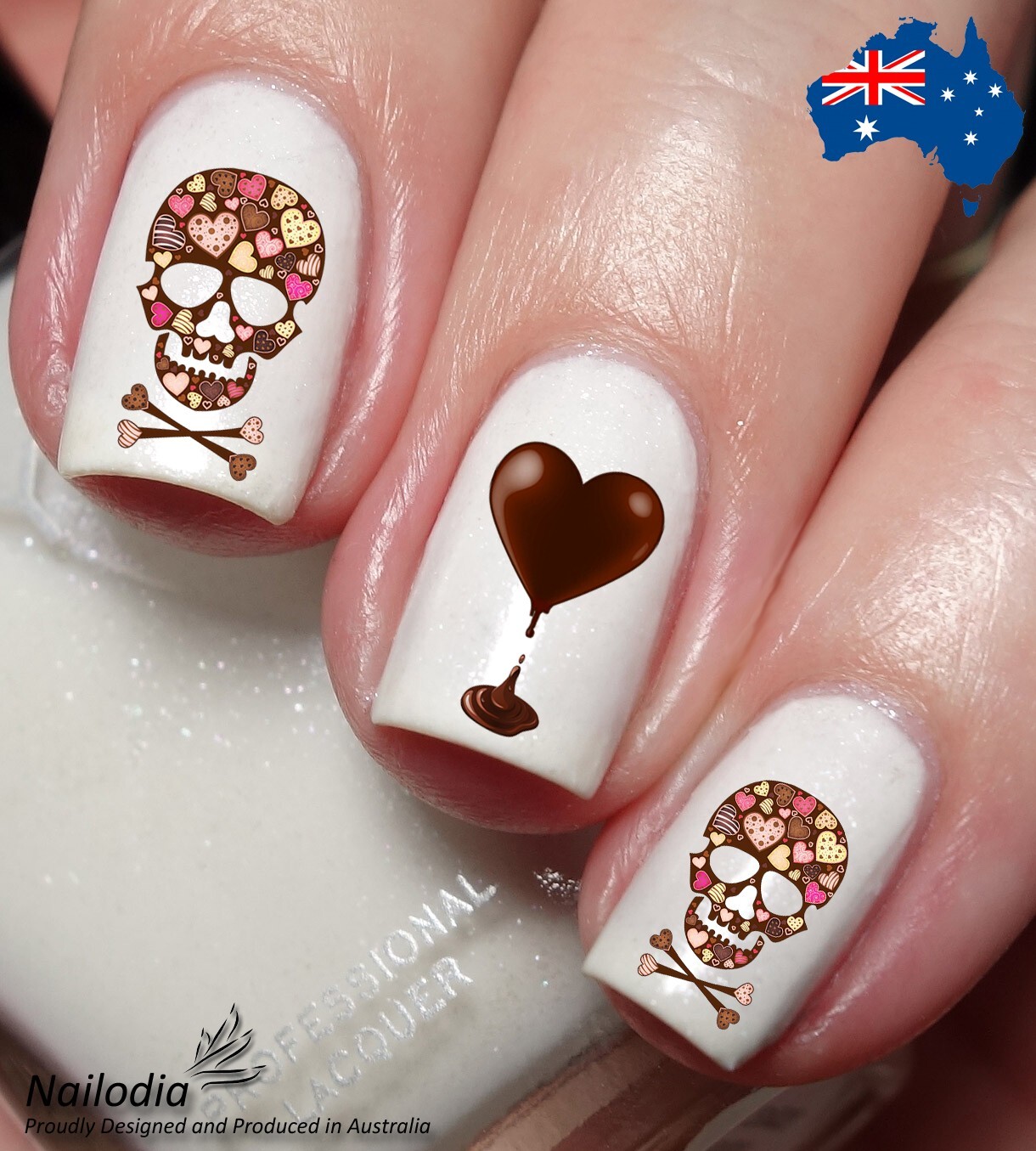 Chocolate Lovers Nail Art Decal Sticker Water Transfer Slider