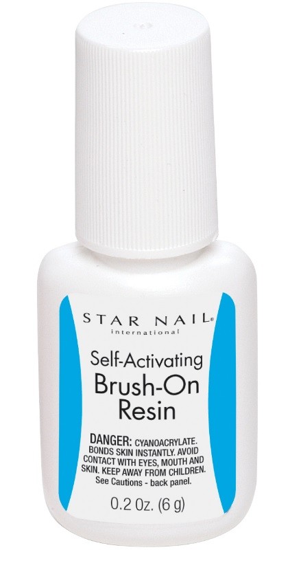 2 Star Nail Professional Self Activating Brush-On Resin 0.21 oz (6 gm)