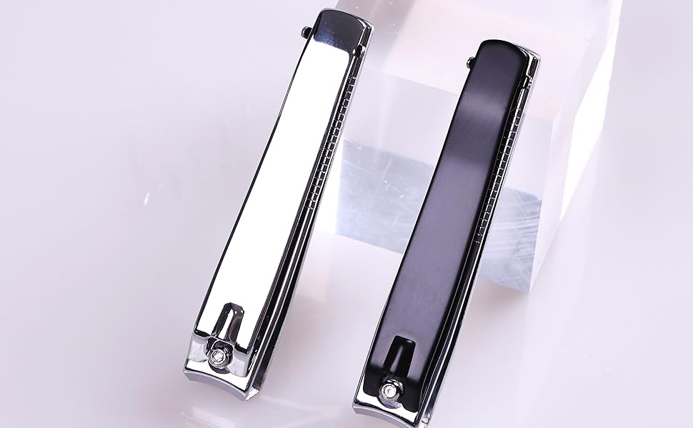 Large Nail Clippers 2-Pack, Sharp Stainless Steel Fingernail & Toenail Trimmers